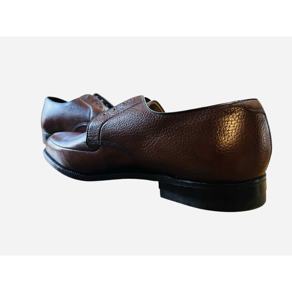 Vintage‎ Stacy Adams Porto Ped Oxfords 12 EEE Pebbled Leather Crafted in Ireland - Picture 6 of 7
